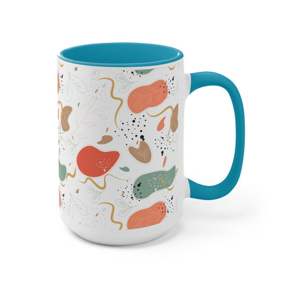 Two-Tone Coffee Mugs, 15oz