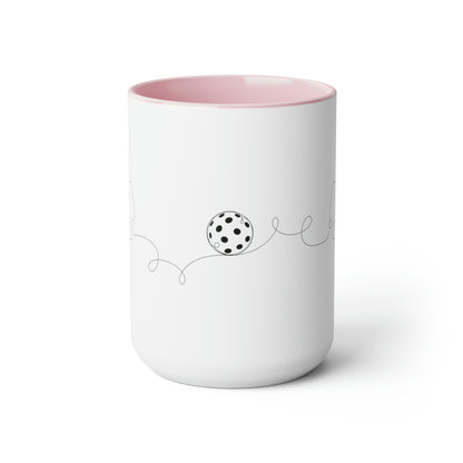 Two-Tone Coffee Mugs, 15oz