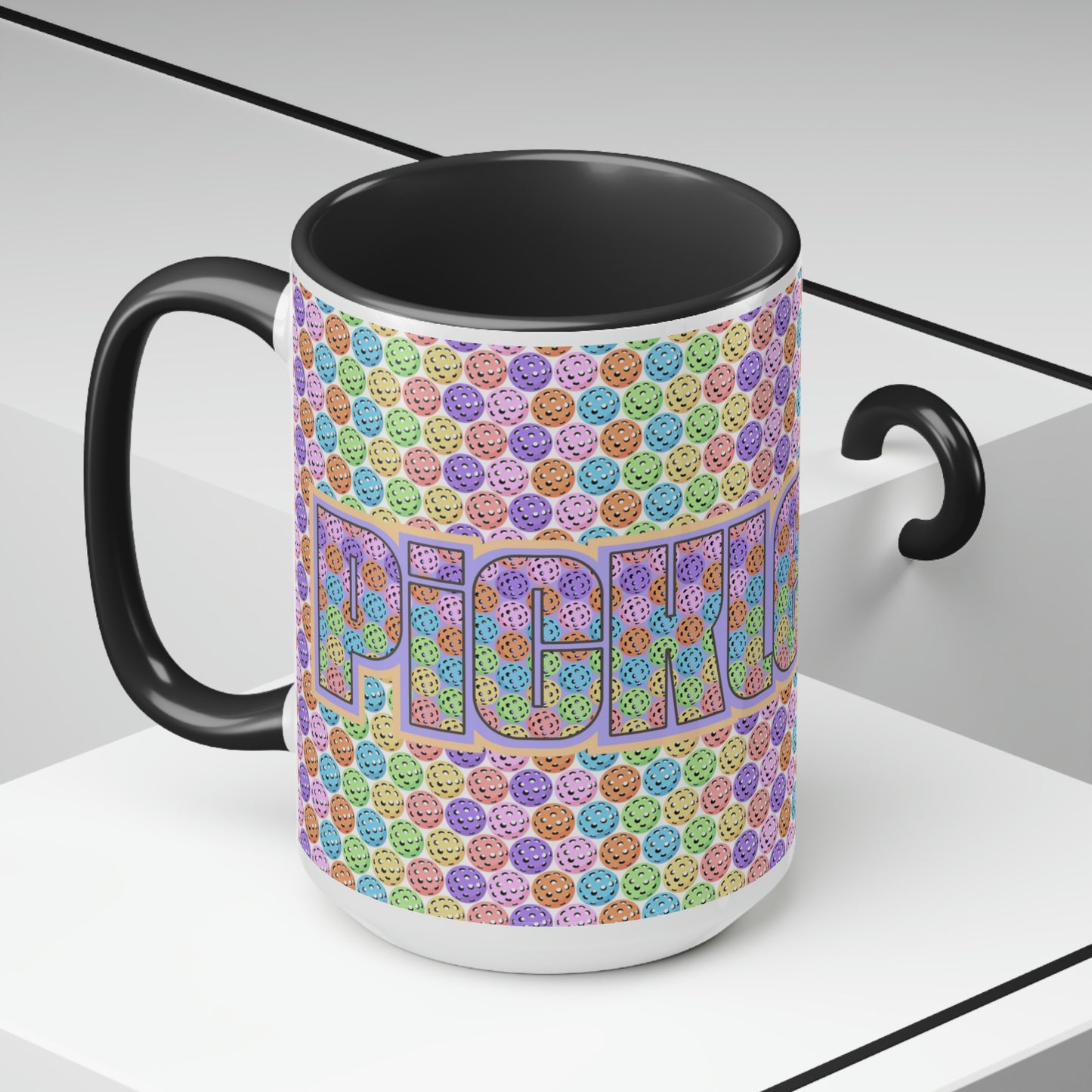 Two-Tone Coffee Mugs, 15oz