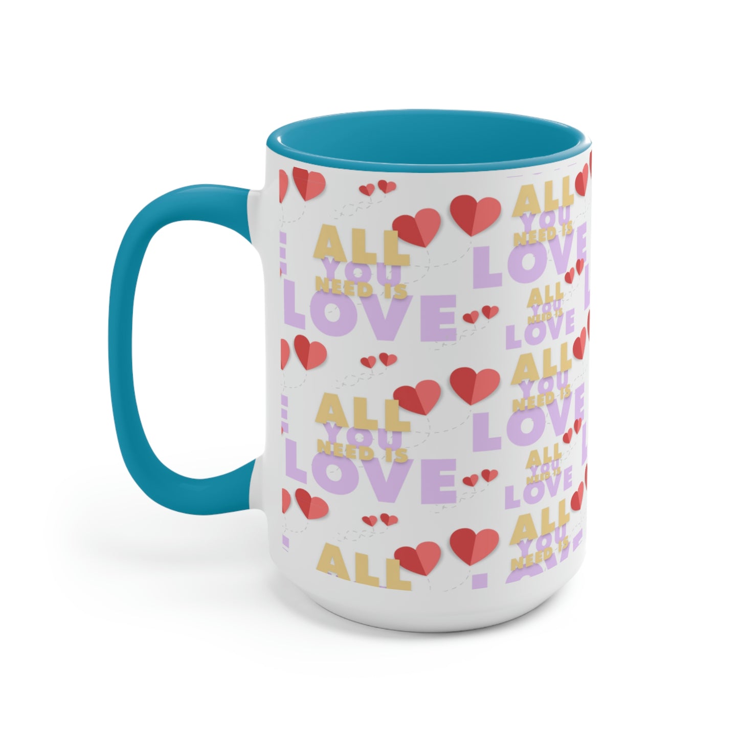 Two-Tone Coffee Mugs, 15oz
