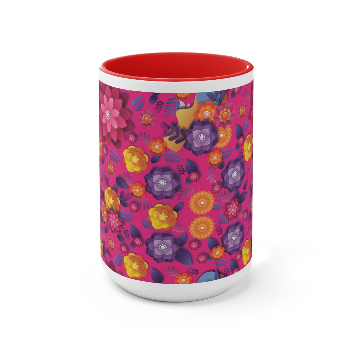 Two-Tone Coffee Mugs, 15oz