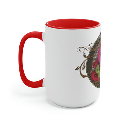 Two-Tone Coffee Mugs, 15oz