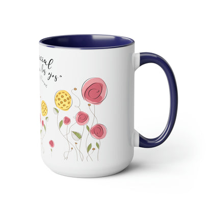 Two-Tone Coffee Mugs, 15oz