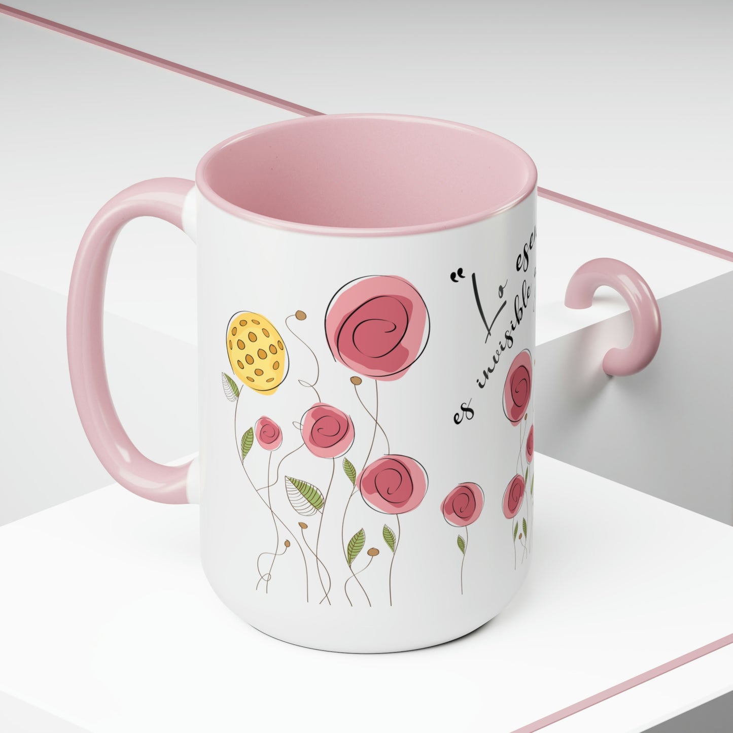 Two-Tone Coffee Mugs, 15oz