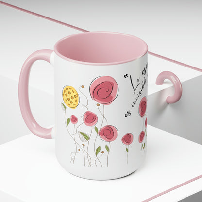 Two-Tone Coffee Mugs, 15oz