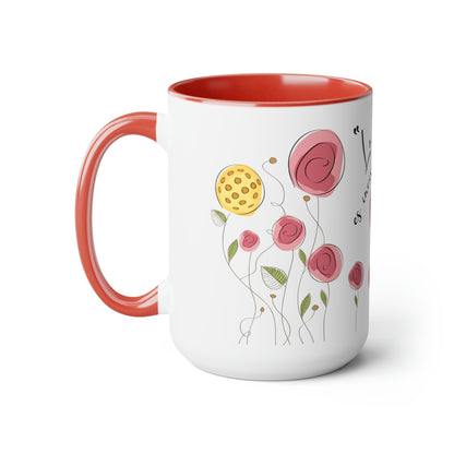 Two-Tone Coffee Mugs, 15oz