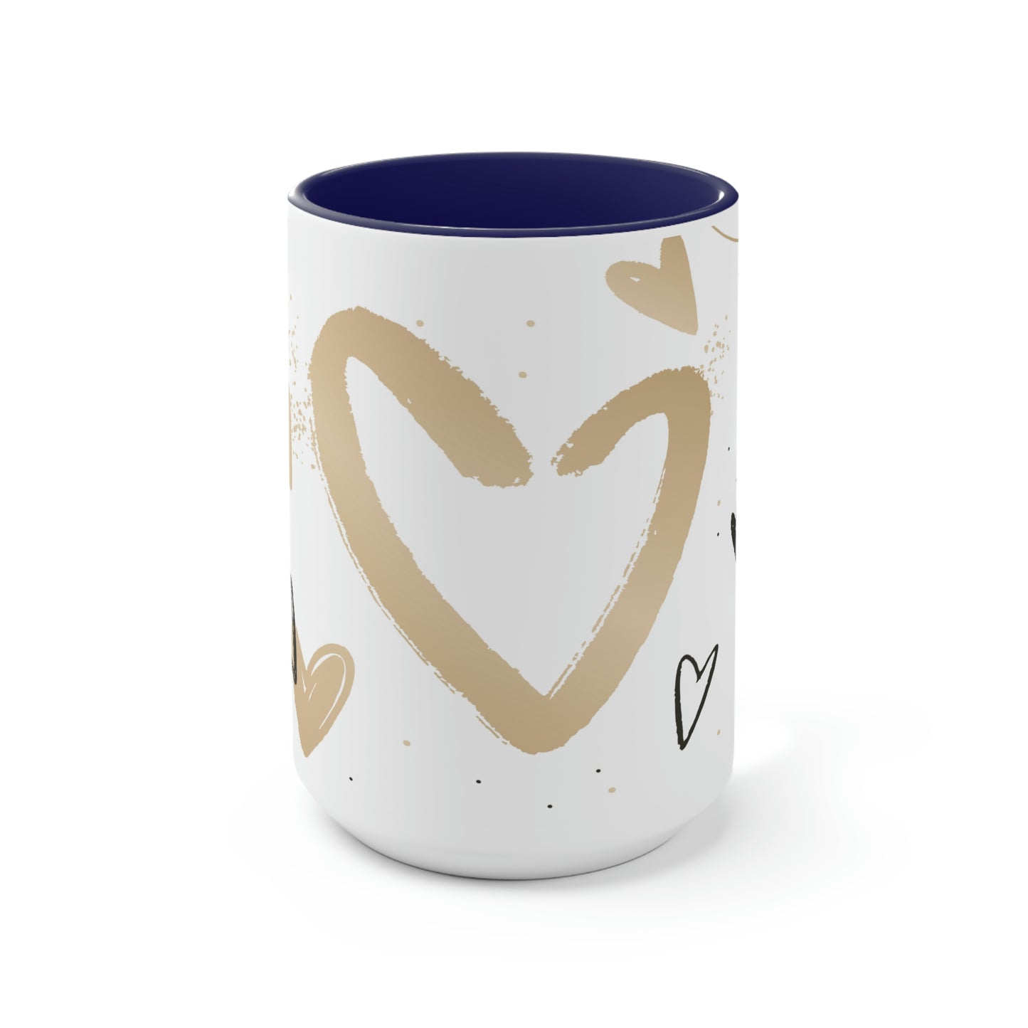 Two-Tone Coffee Mugs, 15oz