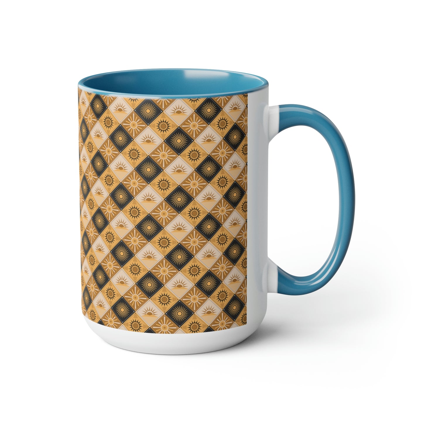 Two-Tone Coffee Mugs, 15oz
