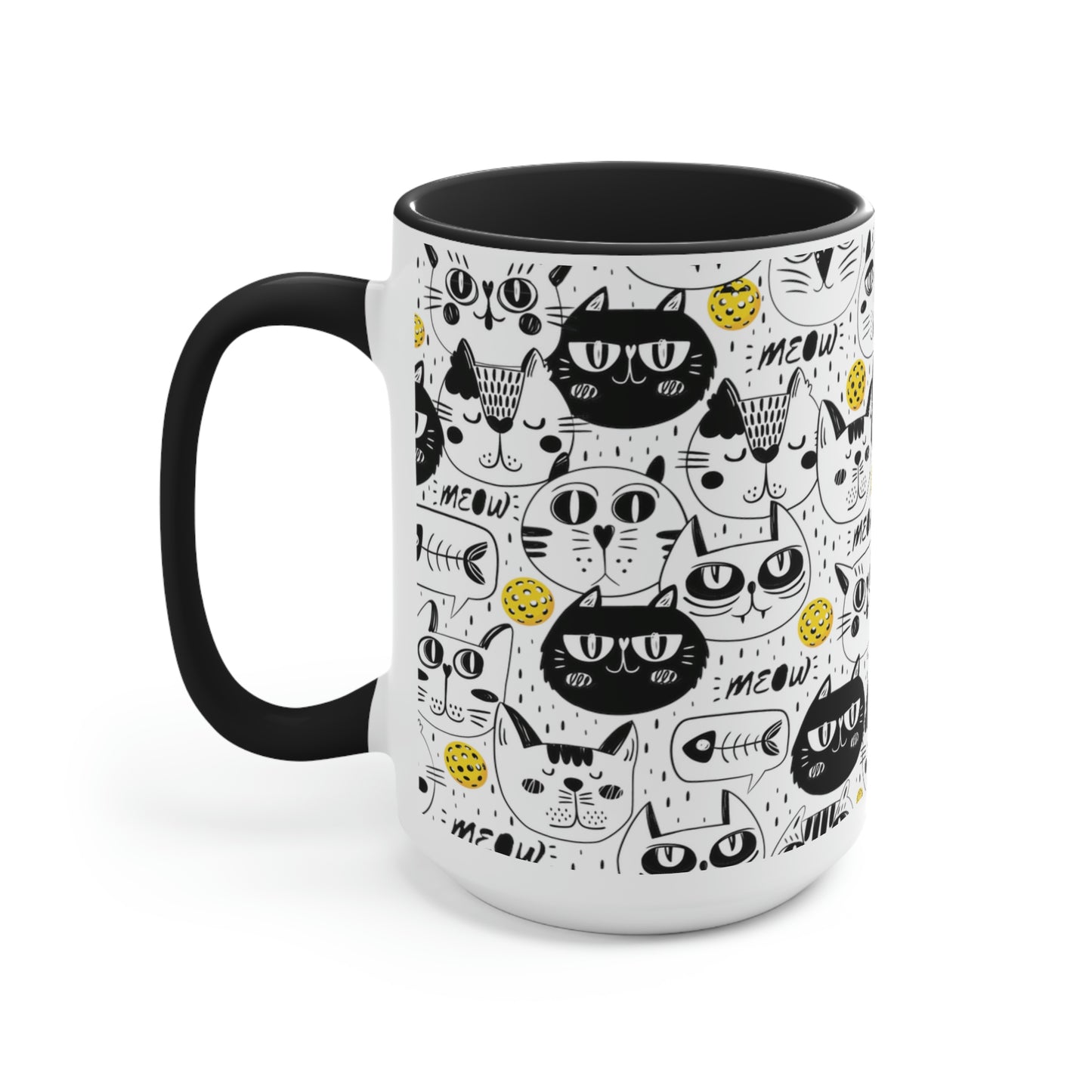 Two-Tone Coffee Mugs, 15oz
