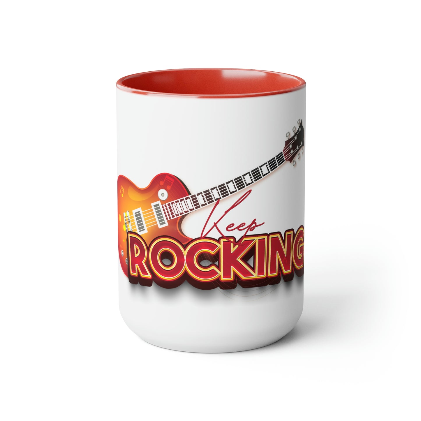 Two-Tone Coffee Mugs, 15oz