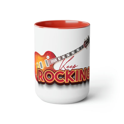 Two-Tone Coffee Mugs, 15oz