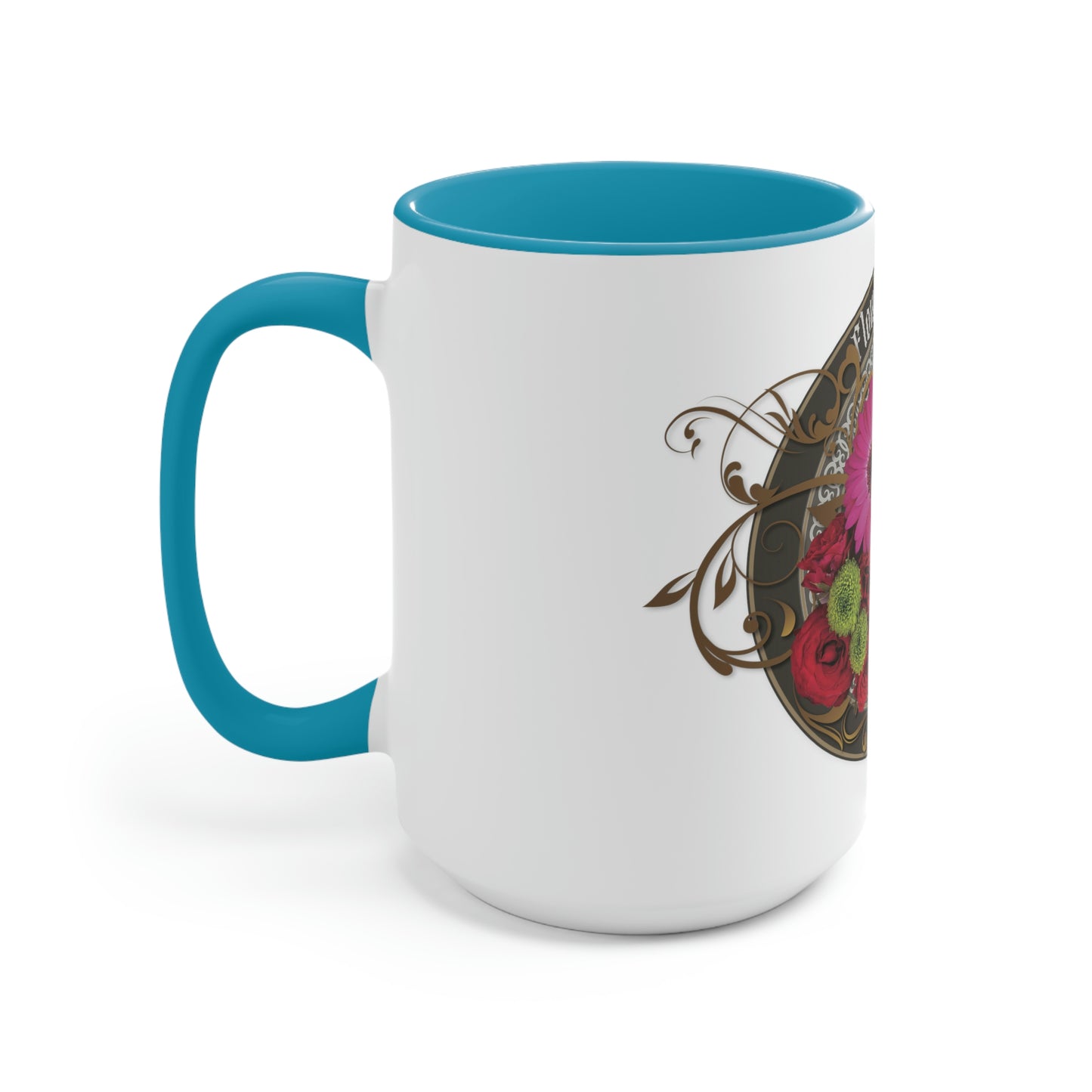 Two-Tone Coffee Mugs, 15oz