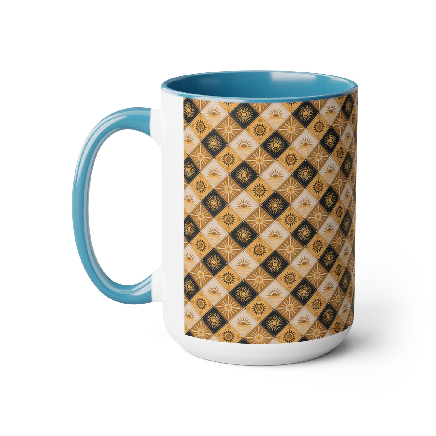 Two-Tone Coffee Mugs, 15oz
