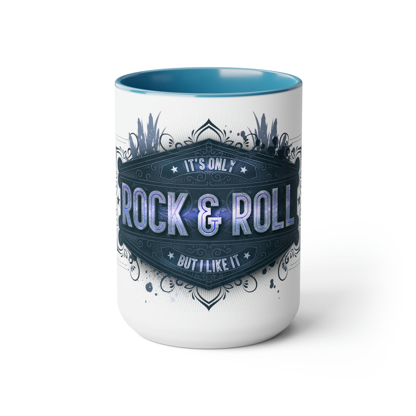 Two-Tone Coffee Mugs, 15oz