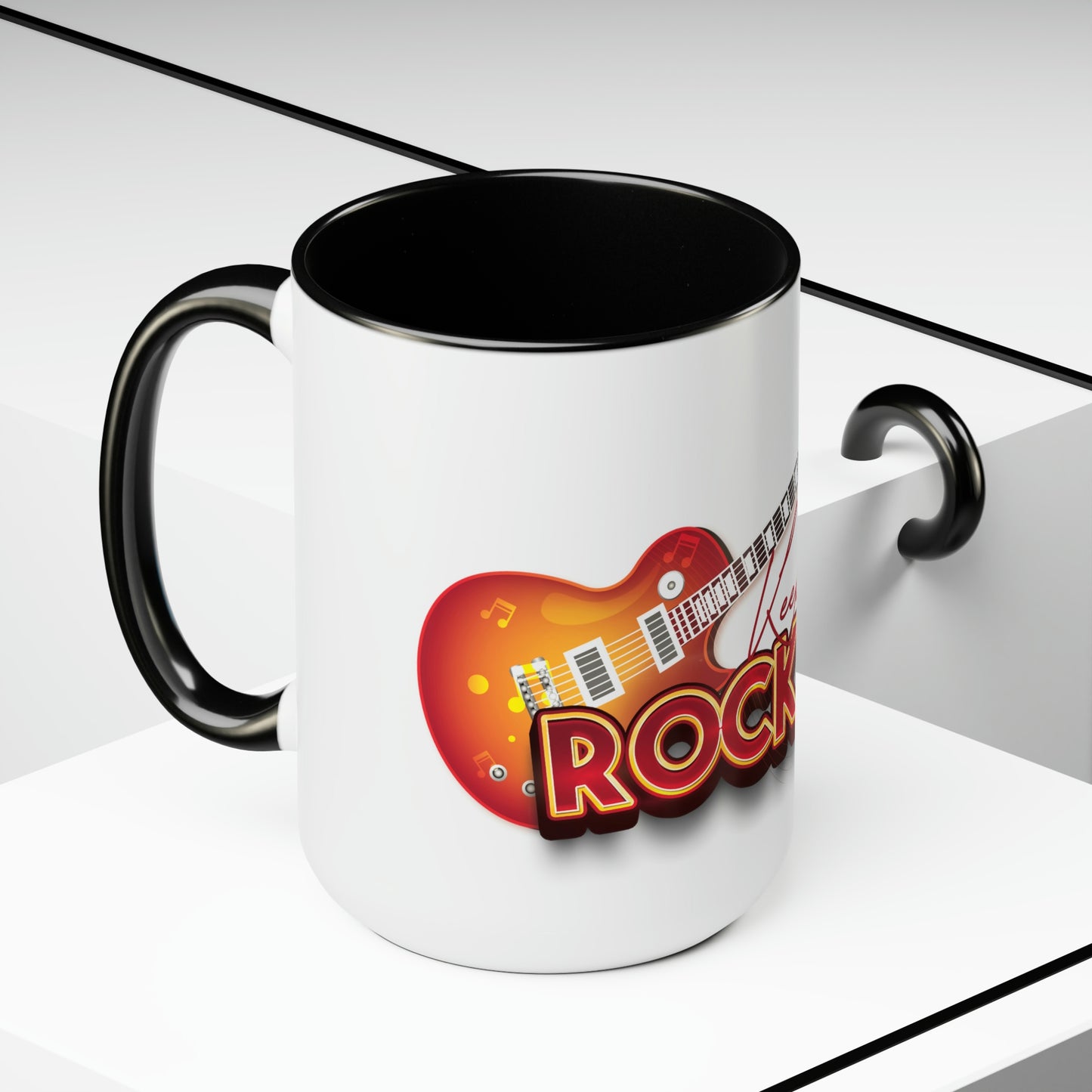 Two-Tone Coffee Mugs, 15oz