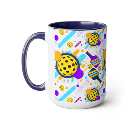 Two-Tone Coffee Mugs, 15oz