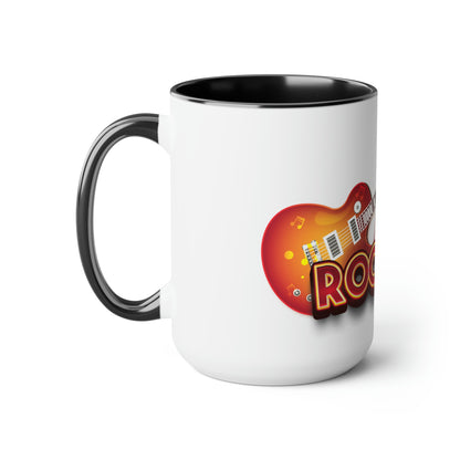 Two-Tone Coffee Mugs, 15oz