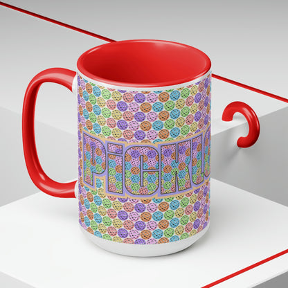 Two-Tone Coffee Mugs, 15oz