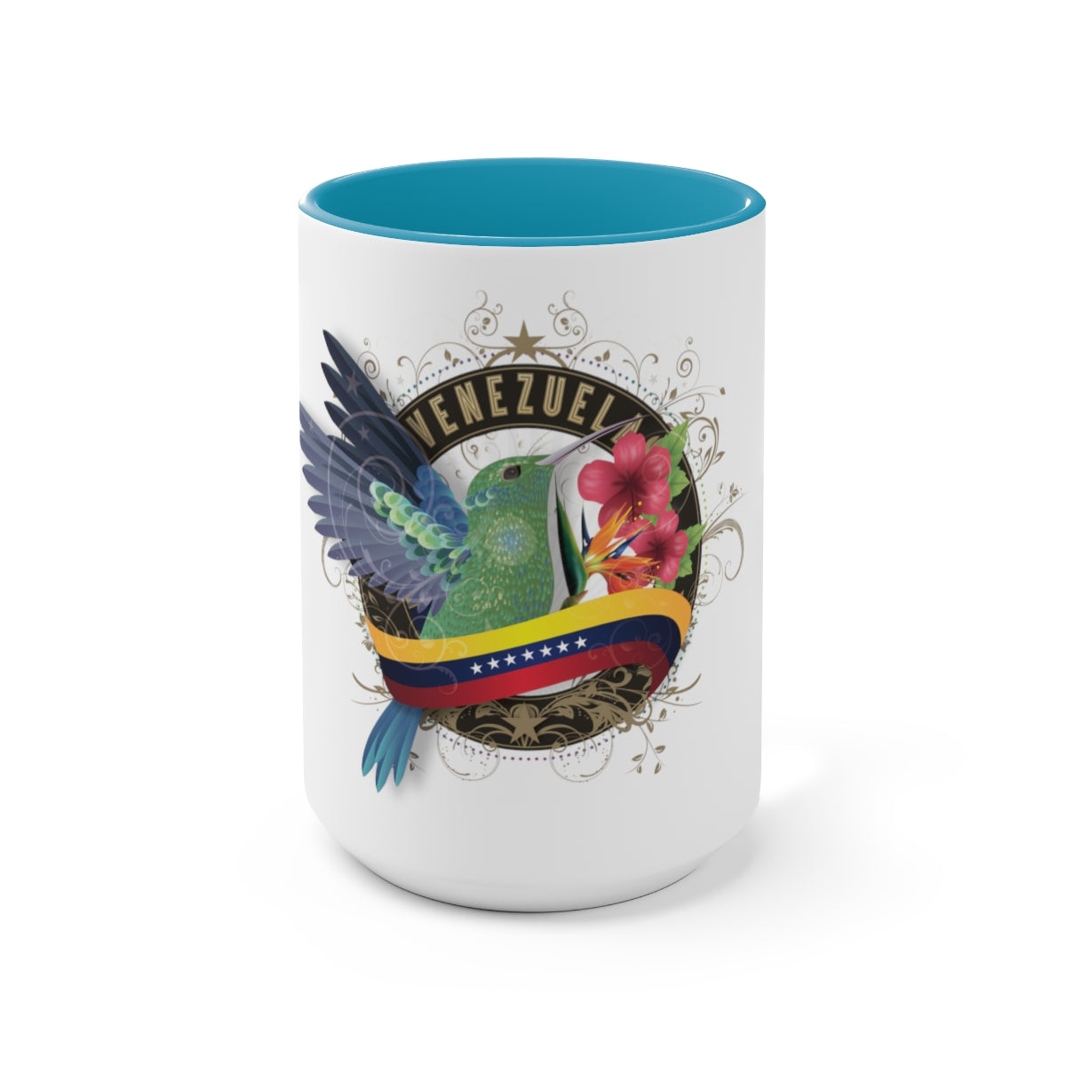 Two-Tone Coffee Mugs, 15oz