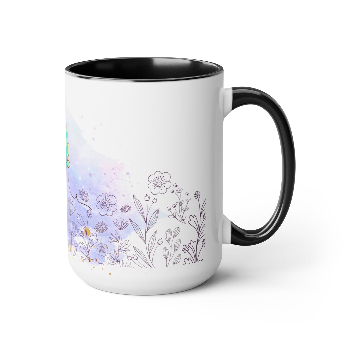 Two-Tone Coffee Mugs, 15oz