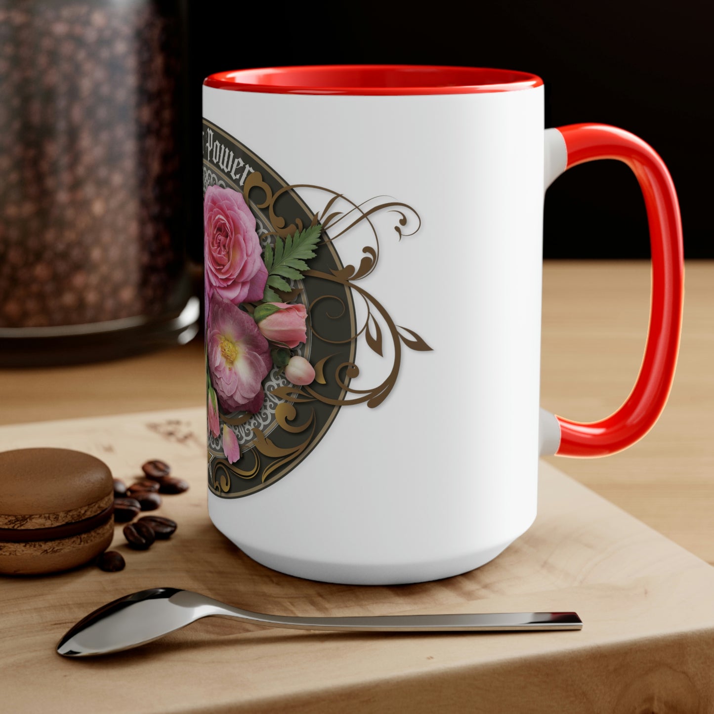 Two-Tone Coffee Mugs, 15oz