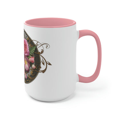 Two-Tone Coffee Mugs, 15oz