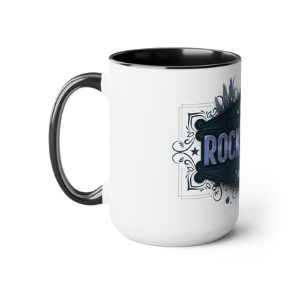 Two-Tone Coffee Mugs, 15oz