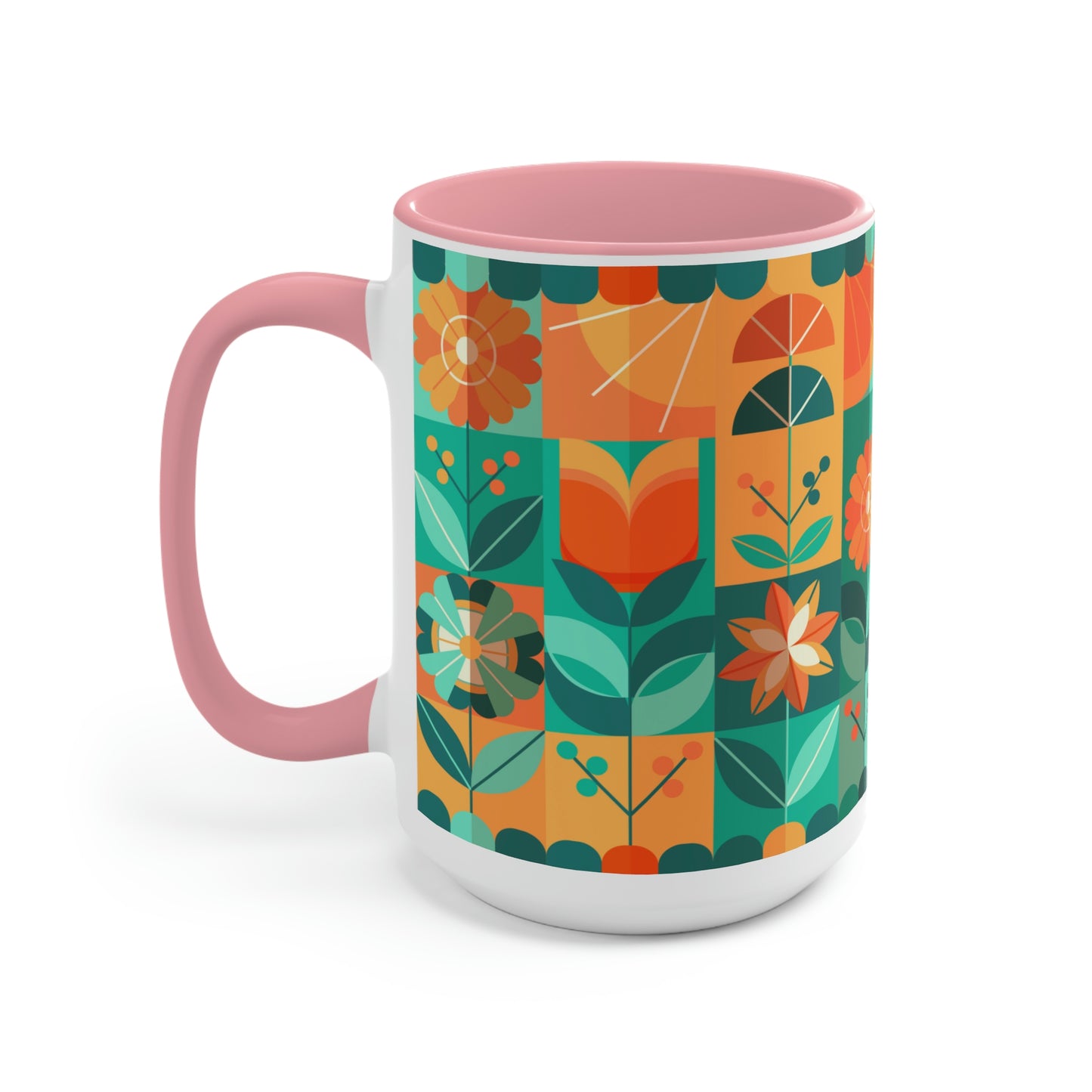 Two-Tone Coffee Mugs, 15oz