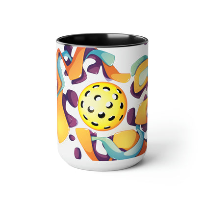 Two-Tone Coffee Mugs, 15oz