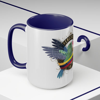 Two-Tone Coffee Mugs, 15oz