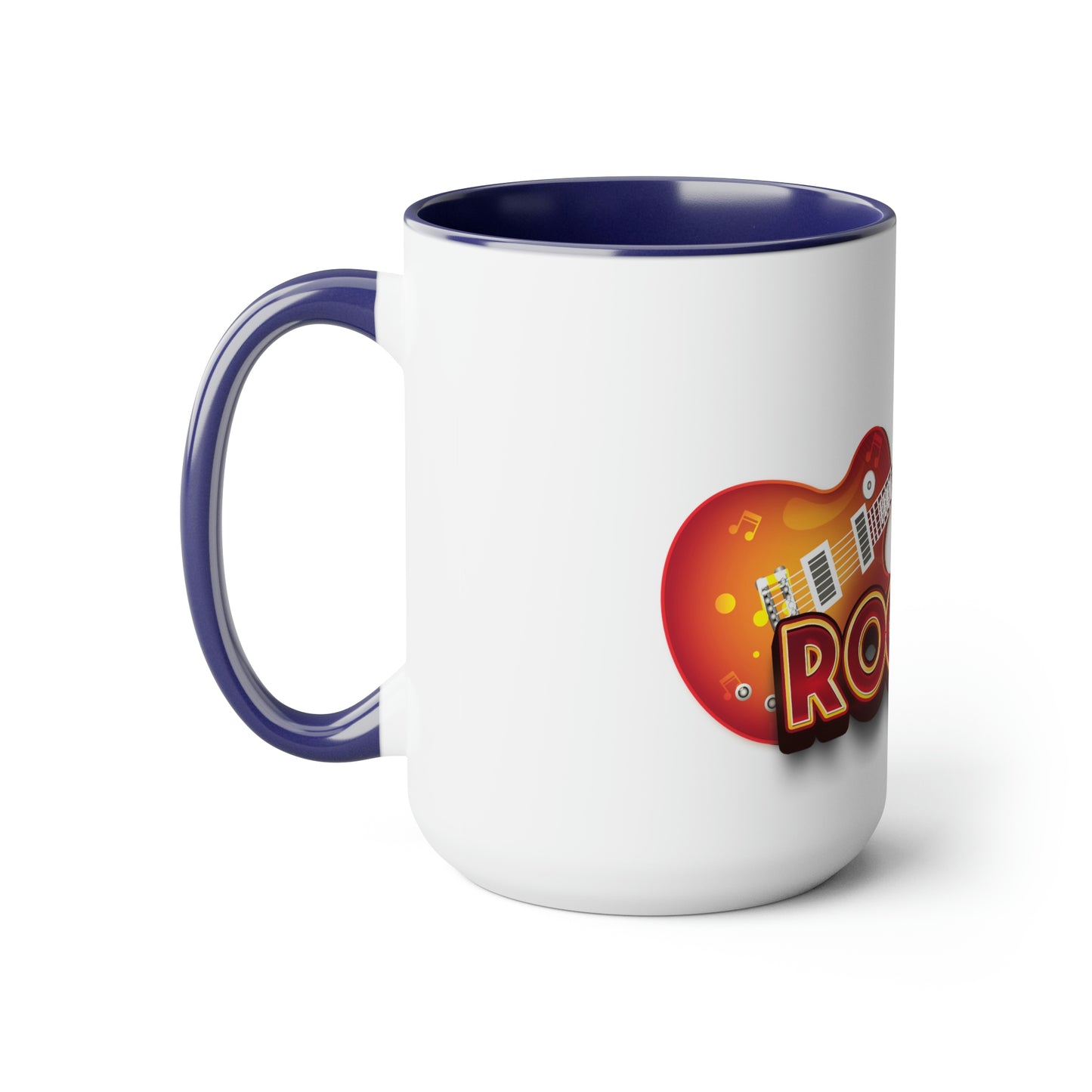 Two-Tone Coffee Mugs, 15oz