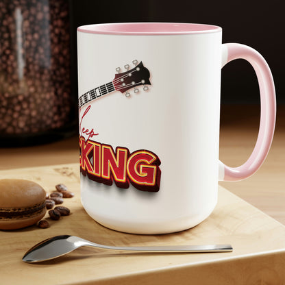 Two-Tone Coffee Mugs, 15oz