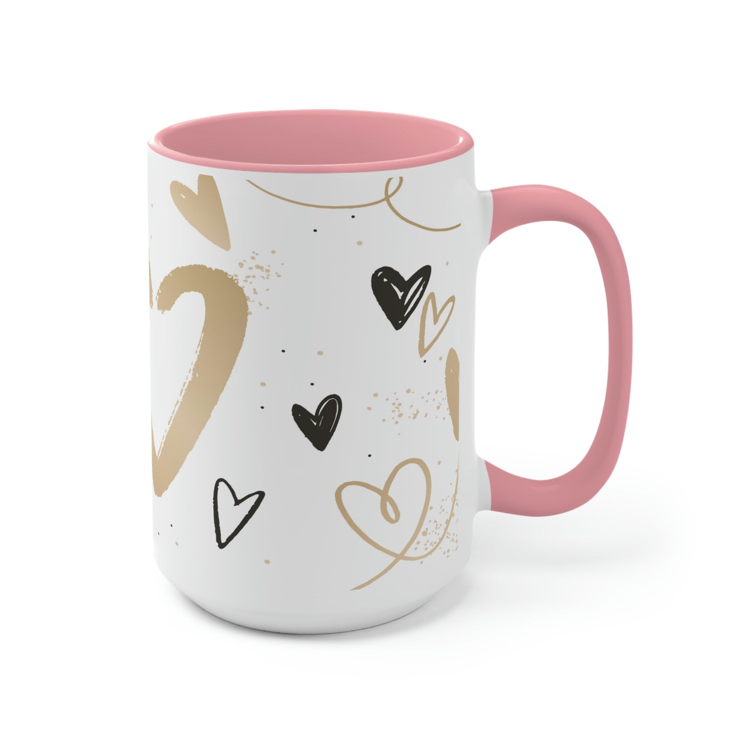 Two-Tone Coffee Mugs, 15oz
