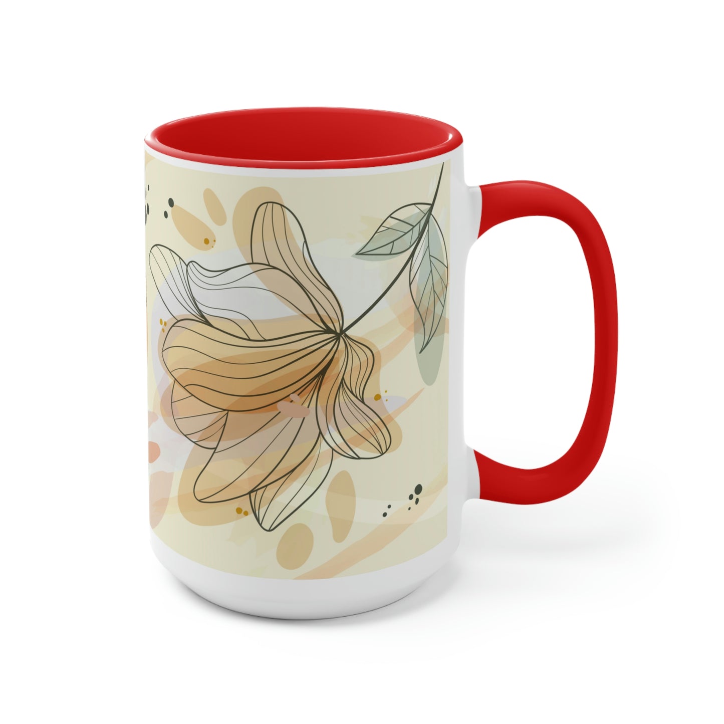 Two-Tone Coffee Mugs, 15oz